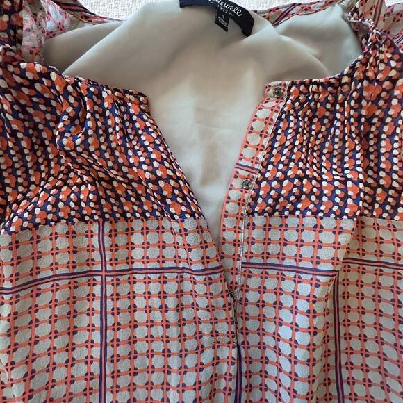 Madewell 100% silk tunic‎ dress sz 2 - Picture 6 of 7